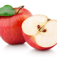 Fresh pink apples